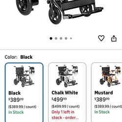 Perfect for travel - Electric Foldable Wheelchair