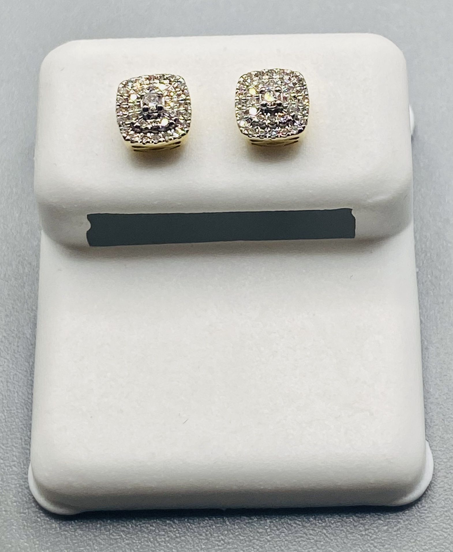 10KT Gold With Diamond Earrings (0.15CTW)
