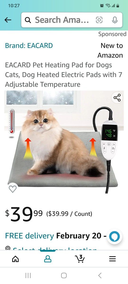 Pet Heated Pad New In Box
