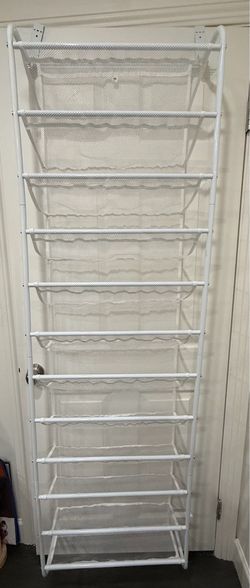 Over the door shoe organizer