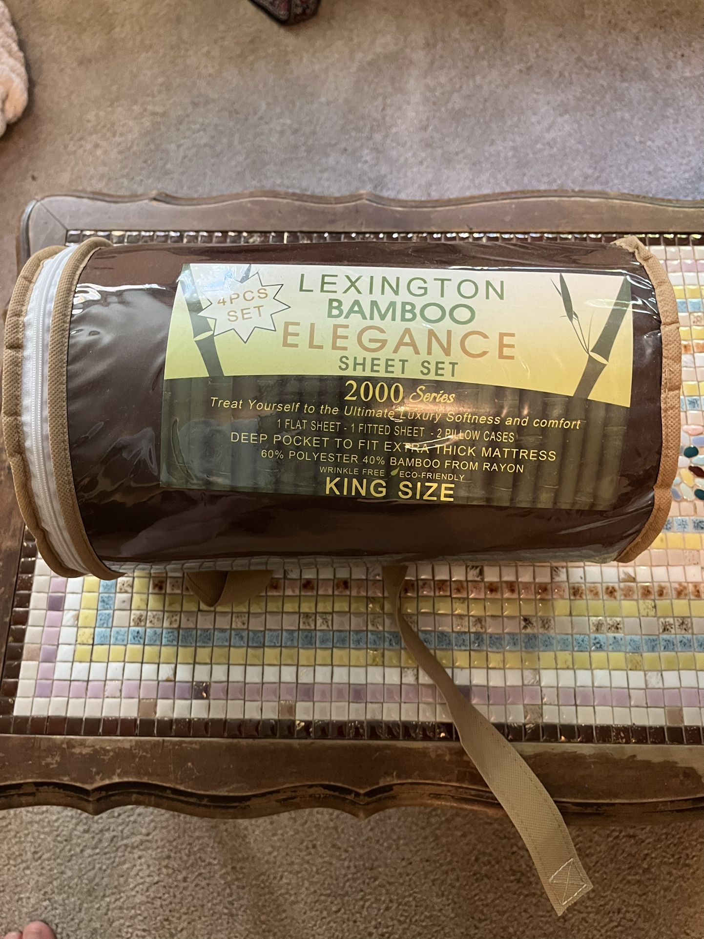 King Size Bamboo Sheet Set BRAND NEW