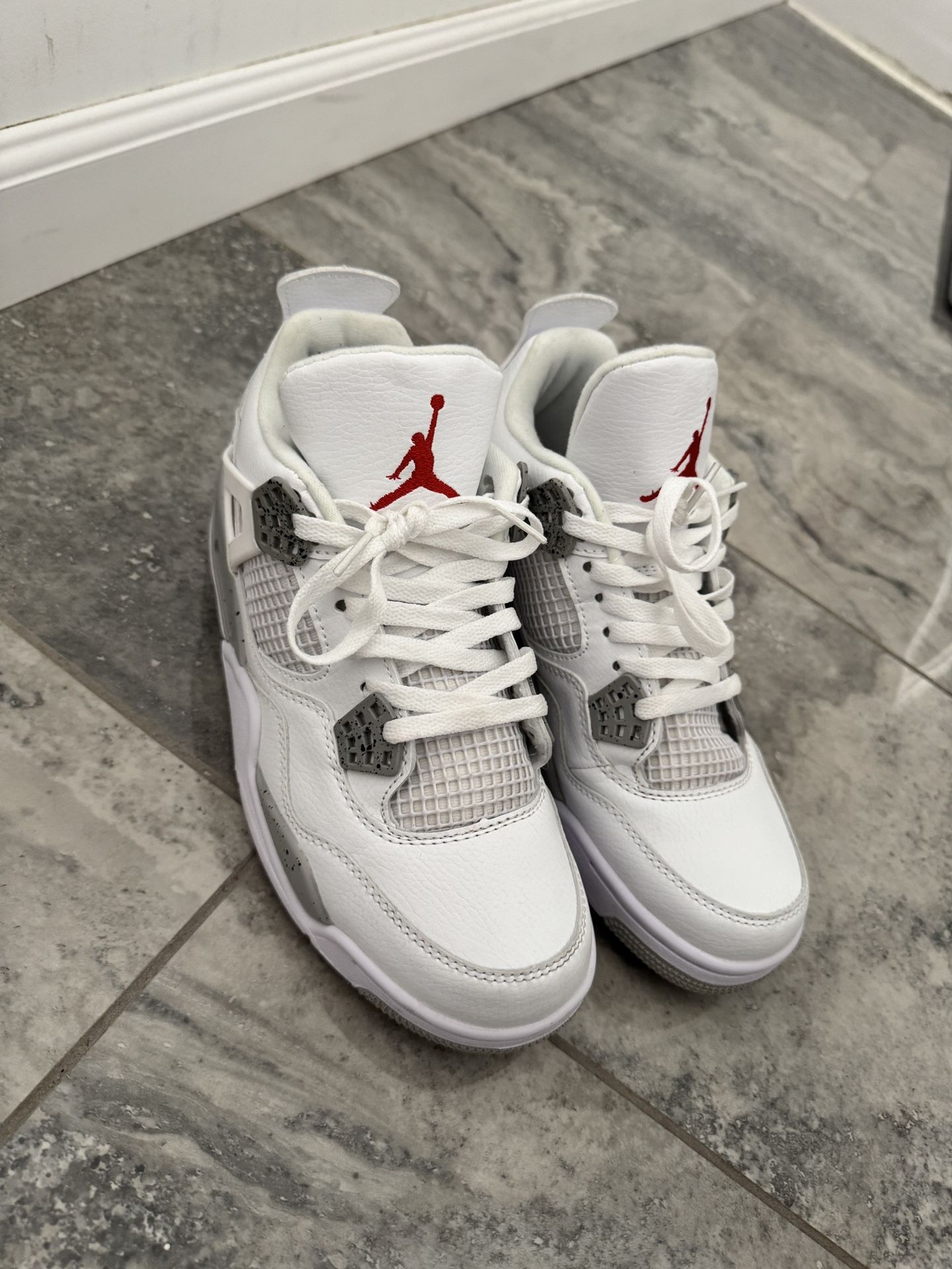 Jordan 4 Retro White Oreo 2021 No Box Size 7