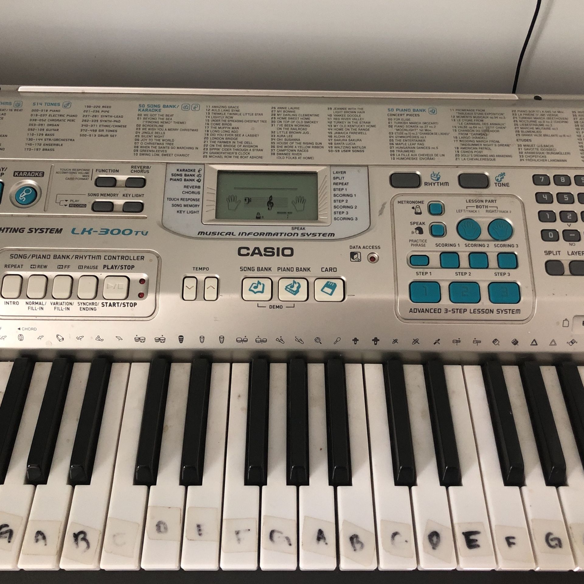 LK-300TV Casio Key Lighting Keyboard