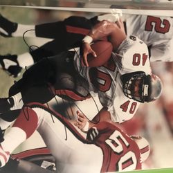 Tampa Bay Buccaneers NFL Signed Pictures Mike Alstott / Mike Pittman