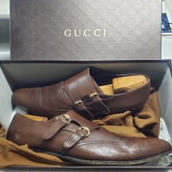 GUCCI DOUBLE MONK STRAP MENS ITALIAN DRESS SHOES