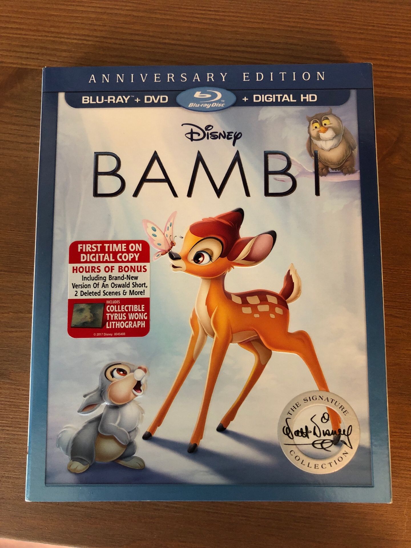 Bambi blu ray slip cover only