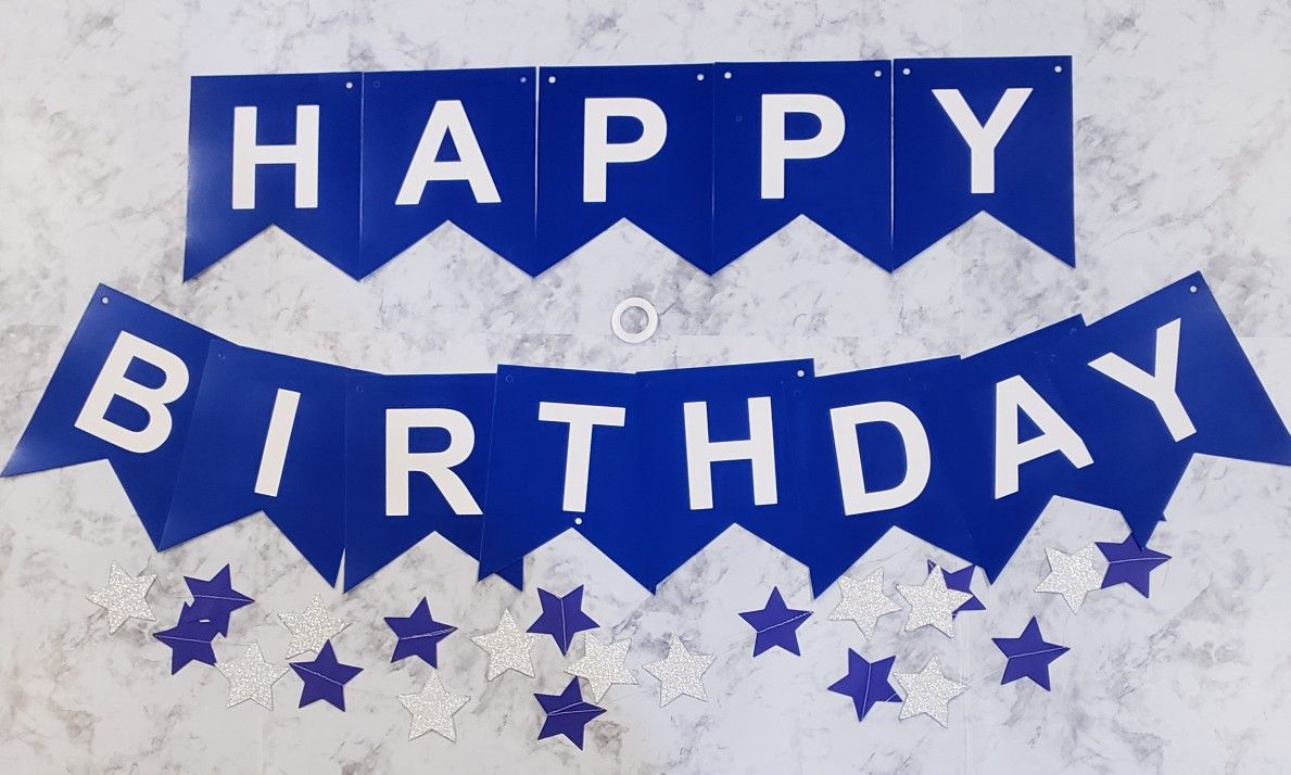 Happy Birthday Party Banner Decorations