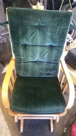 Wood rocker glider chair