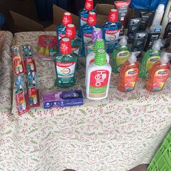 Toothpaste, mouthwash, deodorant