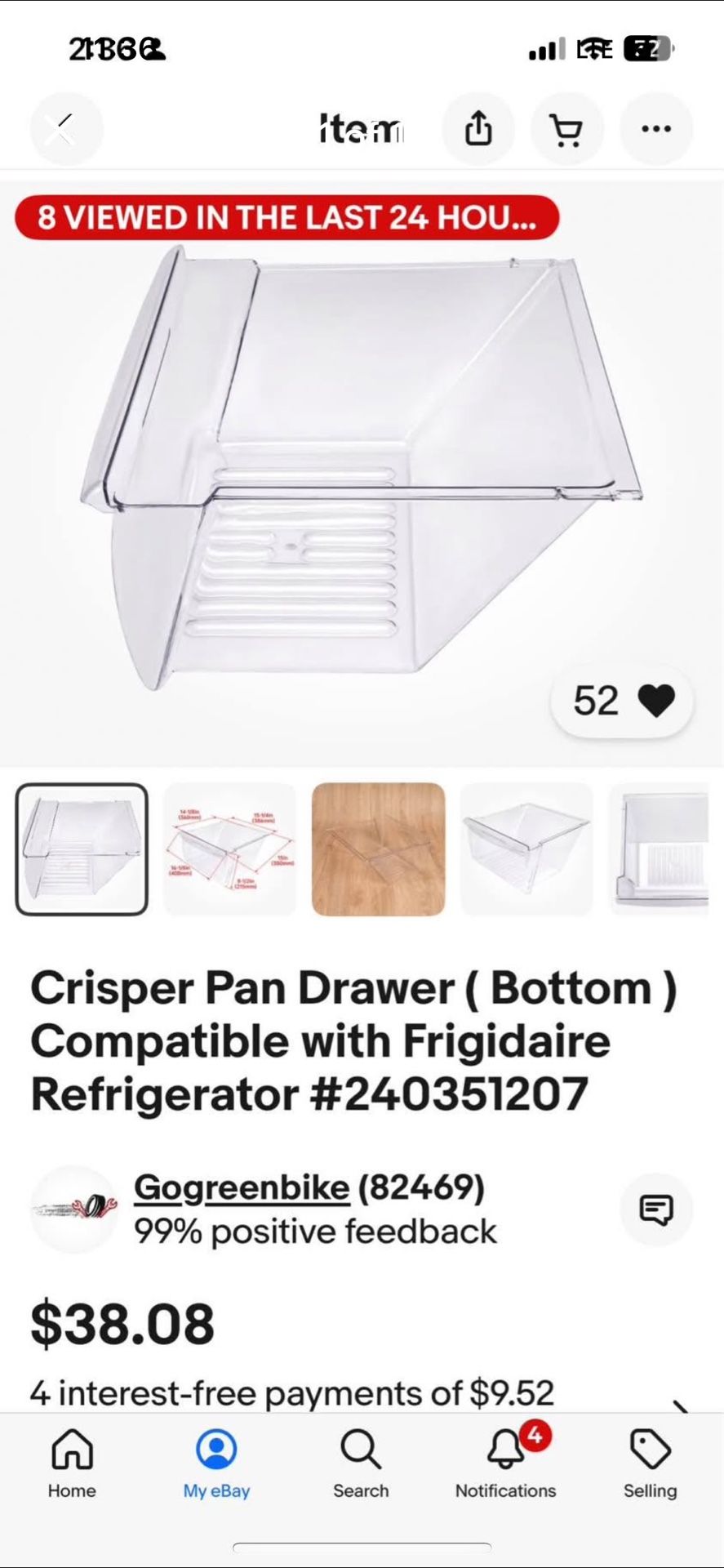 Fridge Crisper Pan