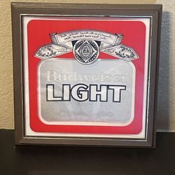 Vintage Budweiser Light Bar Light 