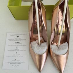 Ted Baker gold heels. Size 10