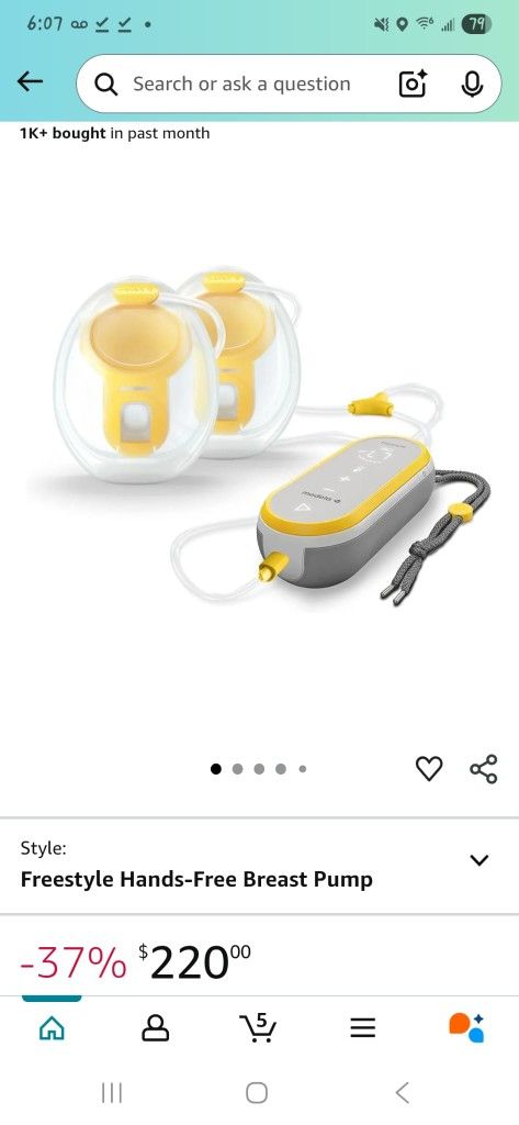 Medela Freestyle Hands-Free Breast Pump | Wearable, Portable and Discreet Double Electric Breast Pump with App Connectivity