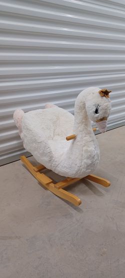 Plush Swan Rocking Toy for Kids