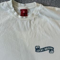 Vintage 1990’s - Lucky Brand T-Shirt, 100% Heavyweight Cotton, Made In USA