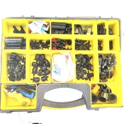 Utility Box Full Of Rubber Sprinkler Parts