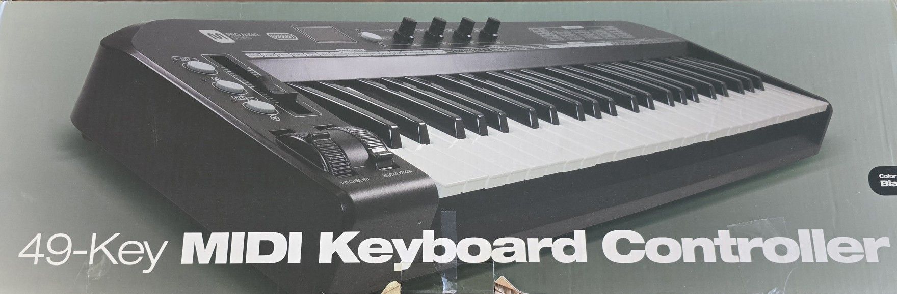 49 keys midi keyboard controller