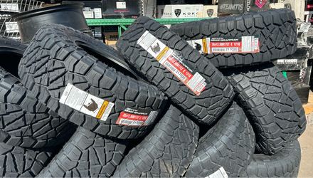 17” Nitto Ridge Grappler Tires Sale! Brand New Straight From Manufacturer. Sale while supplies last. Size 35x12.50R17