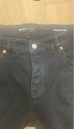Purple jeans
