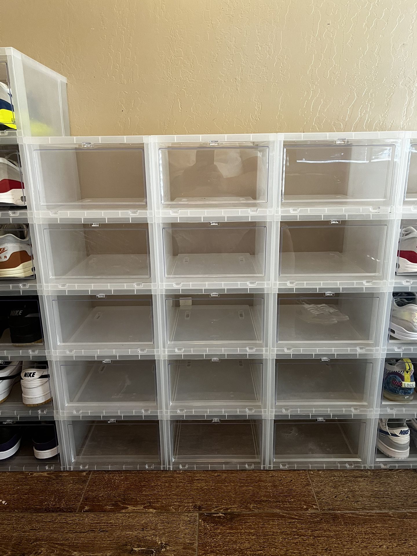 The Container Store Drop Front Shoe Storage Size Large