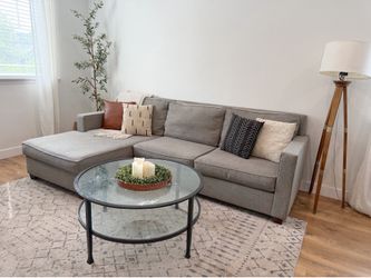 West elm Henry sectional couch delivery available