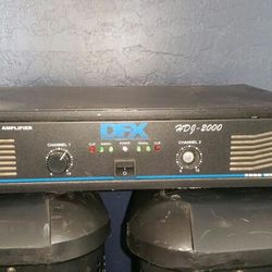 DFX HDJ2000 Professional 2000 Watt Stereo Amplifier