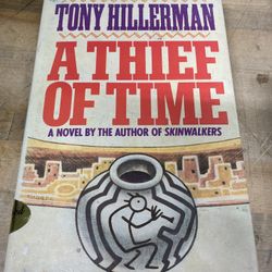 Tony Hillerman “A Thief Of Time” Autograph Signed Book