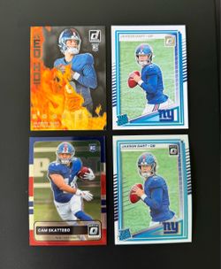 2025 Panini Donruss Optic Cam Skattebo & Jaxson Dart Rated Rookie Cards