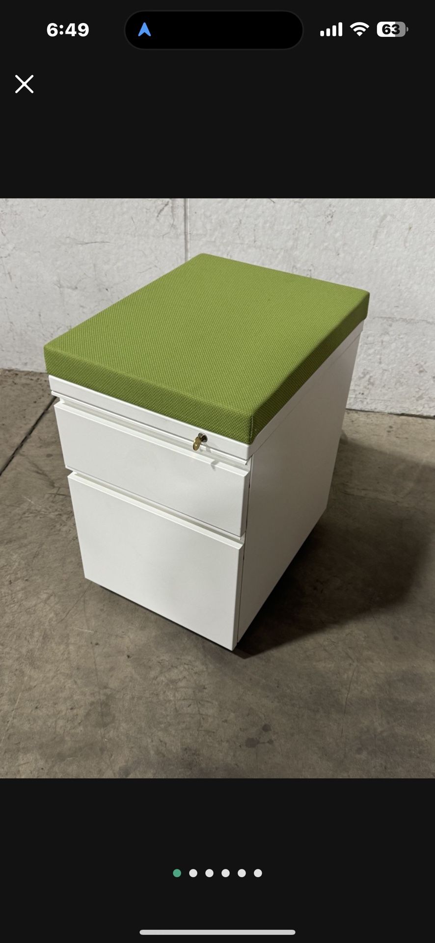 Rolling File Cabinet with Drawer Storage (Lockable)