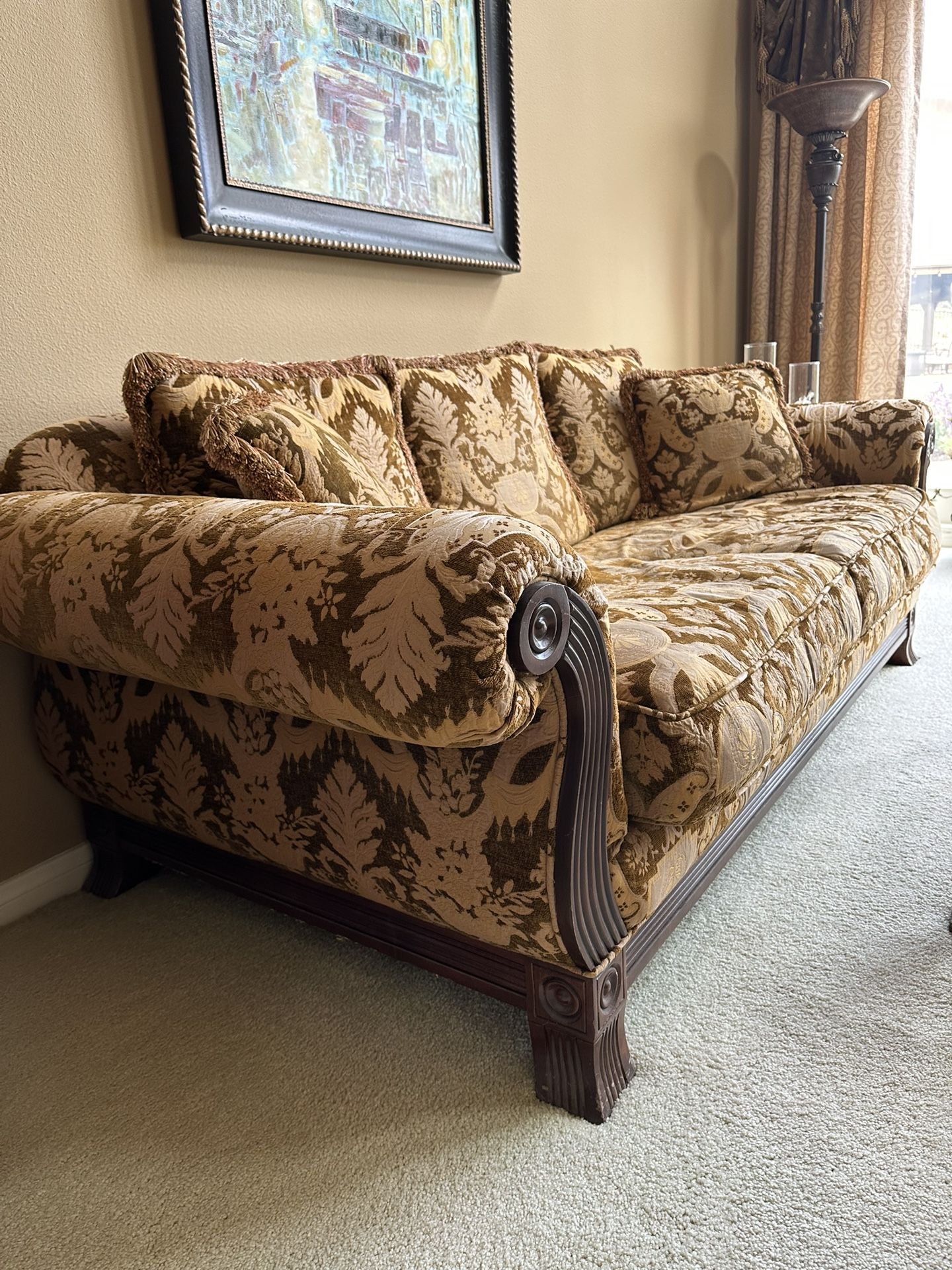 Vintage Down-Filled Sofa