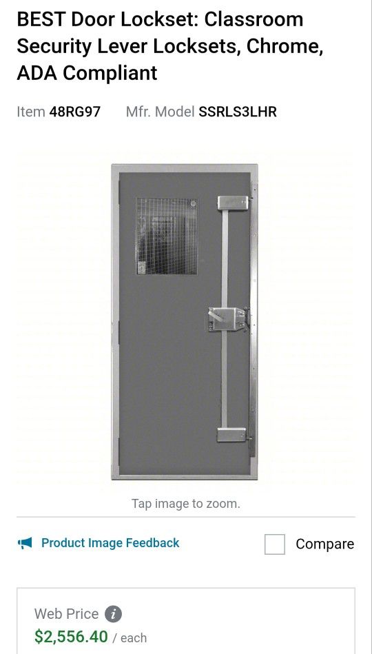 ASSA Abloy Security Face Mount Lock Set