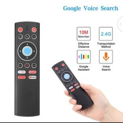 Wireless Air Mouse Voice Control Gyro IR Remote For X88 PRO H96 HK1 T95 MAX Q Plus TX6 TV BOX GooglePlay Store Youtube