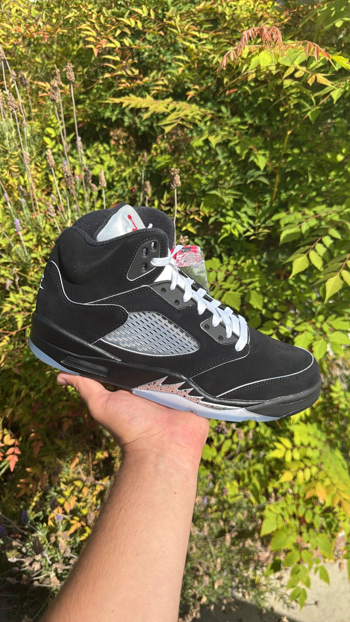 Jordan 5 Black Metallic Size 10 Men Brand New 
