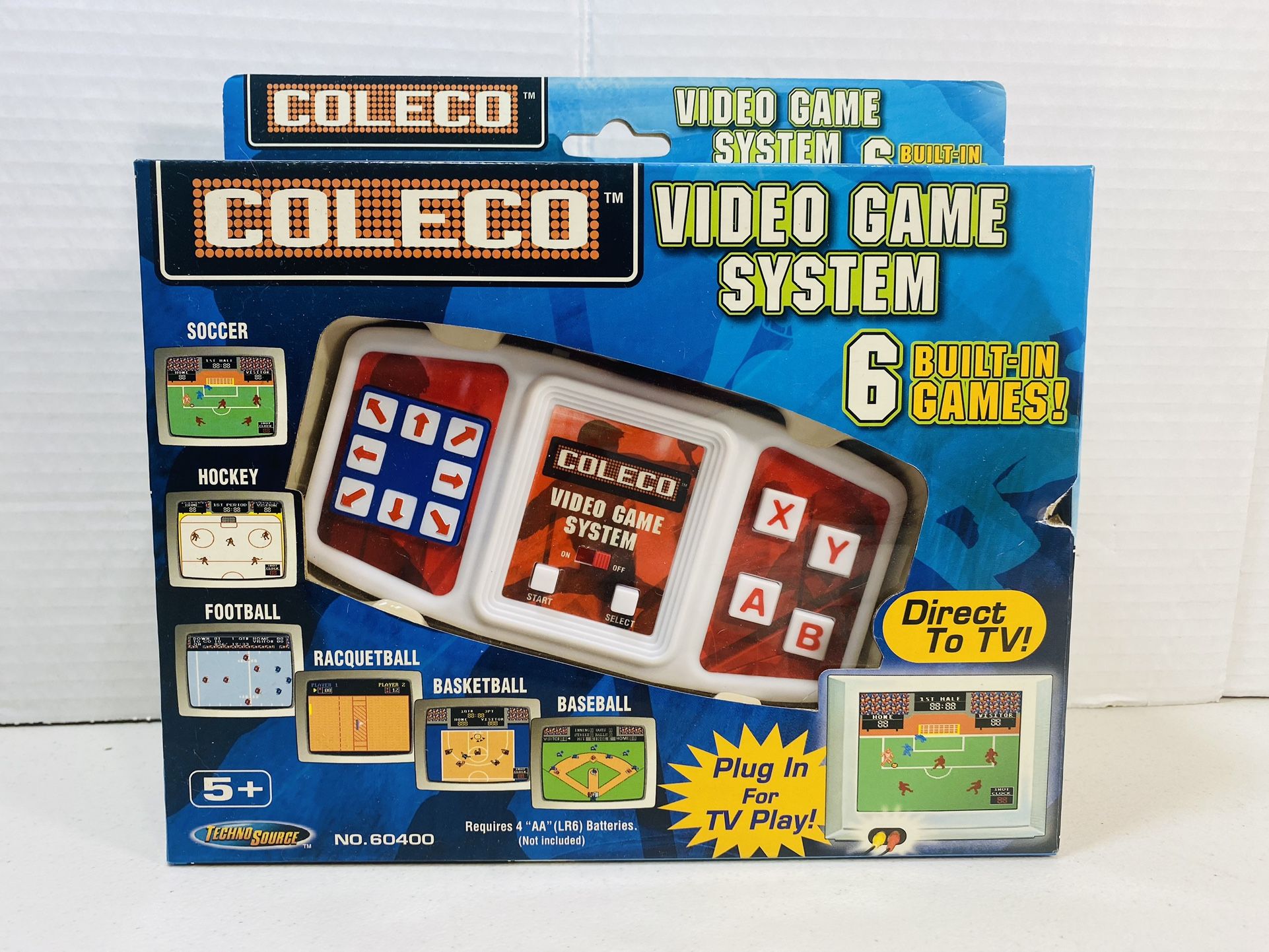Coleco Video Game System 6 Built-in Games Plug & Play Techno Source 2005 - NEW