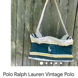 Vintage Men Sport Polo Duffle Bag . One Of Kind From 1980’s 