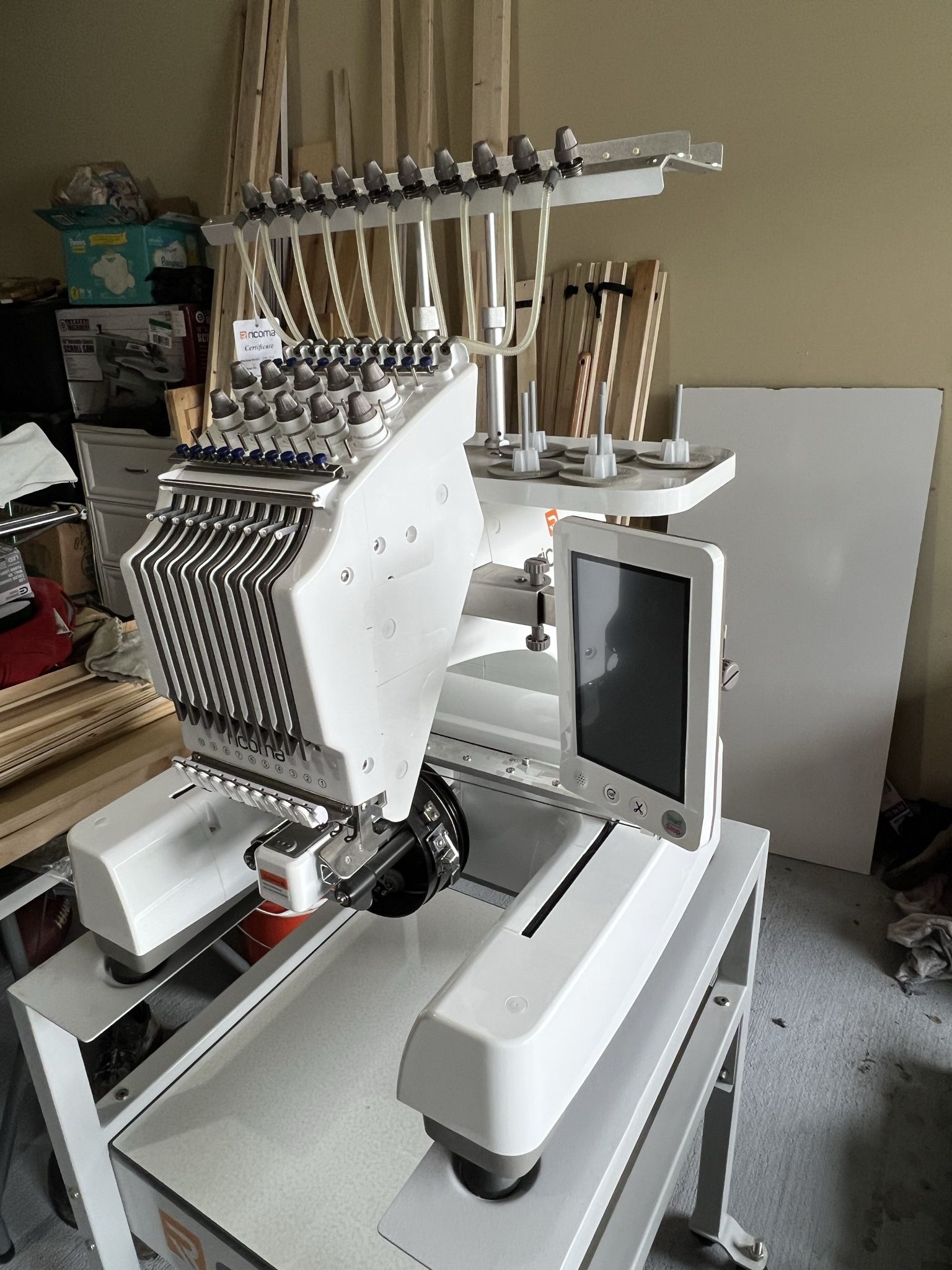 10 Needle Embroidery Machine