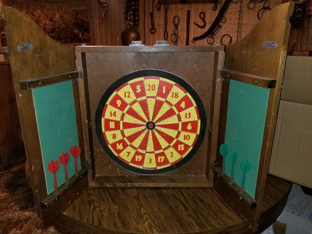 Dartboard With Darts