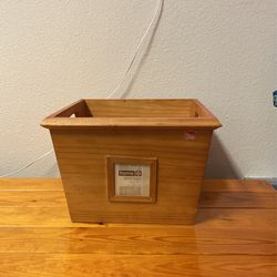 wood storage box
