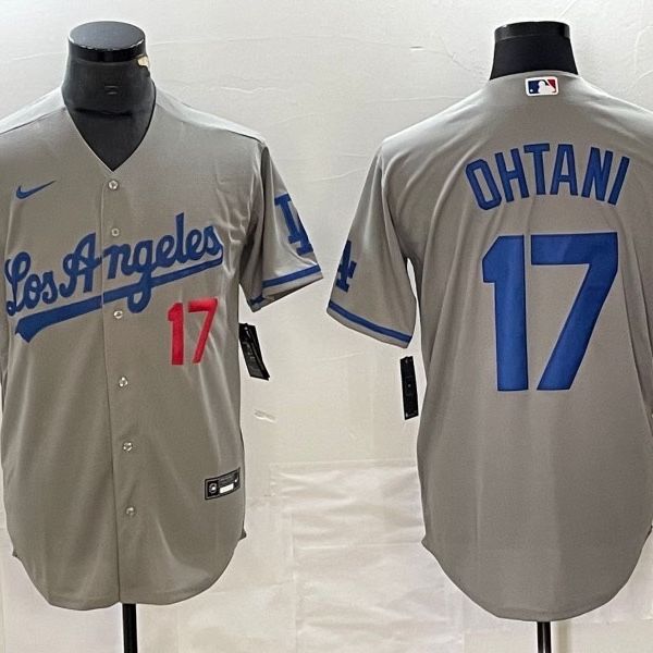 Ohtani Dodgers Jersey #17 Gray