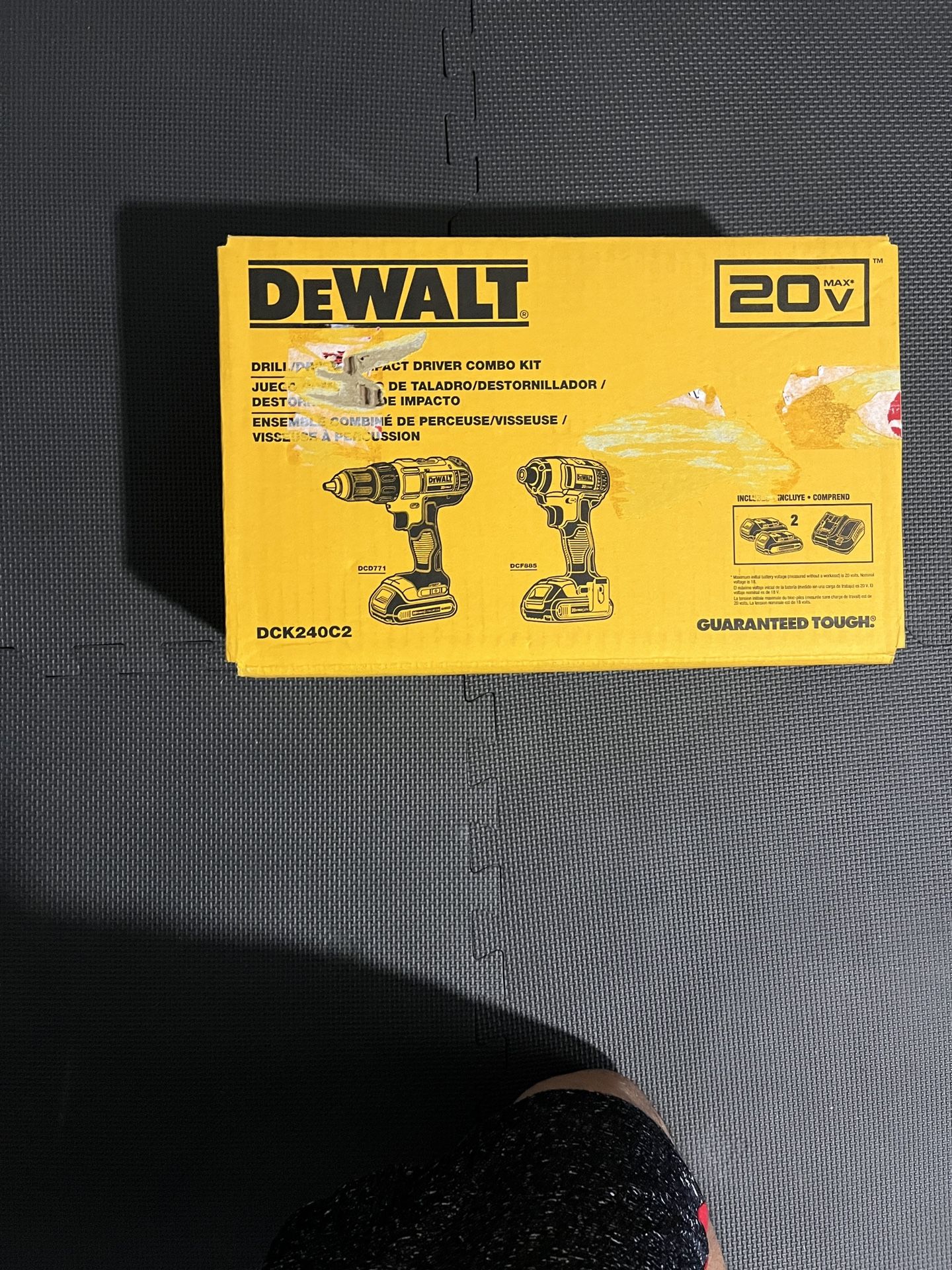 DeWalt 20V Drill/Driver Impact Driver Combo Kit 