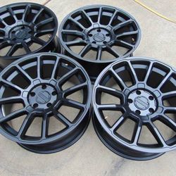4 Used Matte Black 20X9 Raceline Gauge Rims *5X5* *JEEP* *0MM Offset* - $850 (Aurora)
