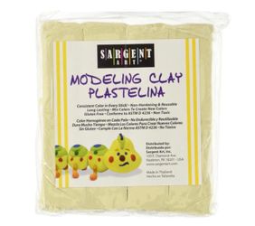 1 Pound Solid Color Modeling Clay Color Cream