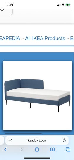 IKEA upholstered twin bed
