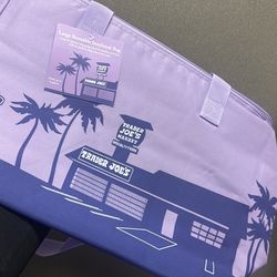 Large Insulated Tote Purple Rain