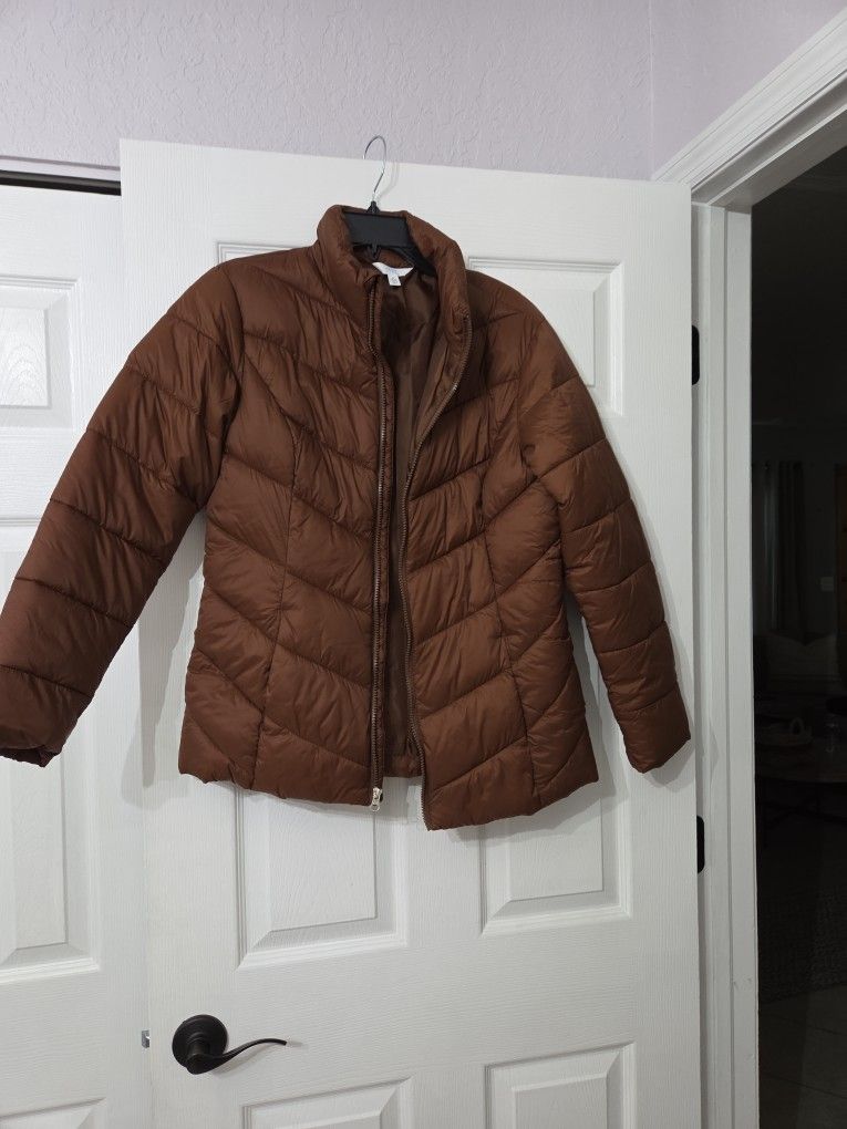 Time & Tru Brown Jacket Size S