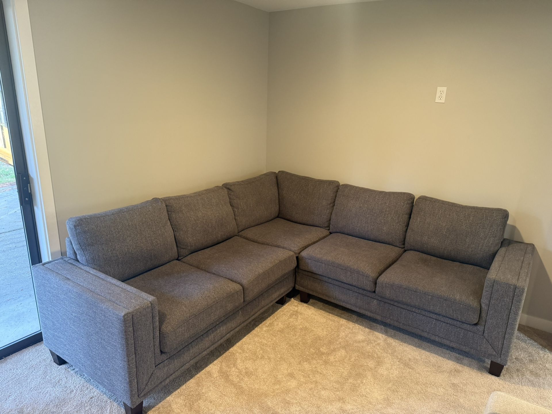 Gray Sectional couch 