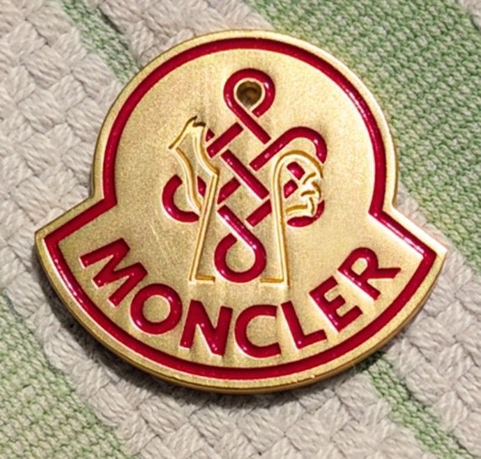 NEW 2025 MONCLER Logo Brass Pendant/Charm - 1.38 inches