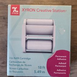 NEW! Xyron Creative Station Lite Refill Cartridge, 3" x 18', Permanent Adhesive Refill (sealed)