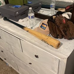 baseball Bat and Glove 
