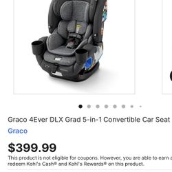 Graco 4ever DLX 5 In 1 Carseat 